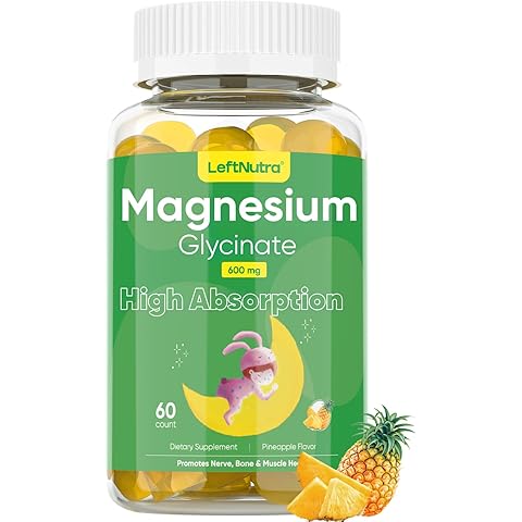 Magnesium Glycinate Gummies 600mg for Adult, Magnesium for Sleep, Calm Magnesium Gu...