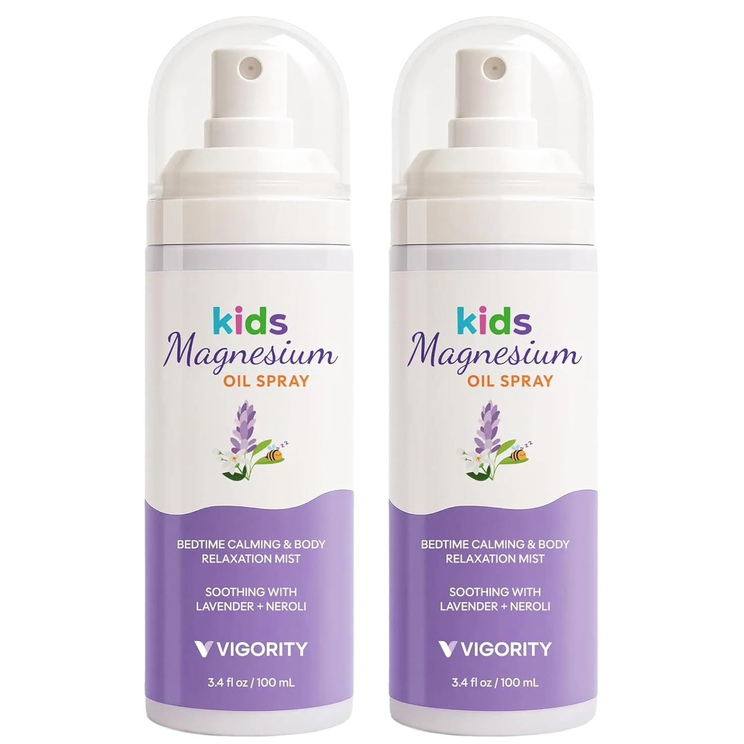 Kids Magnesium Sleep Spray with Lavender & Neroli – Calming Bedtime Mist for Legs, Feet & Body – Gentle Magnesium Oil Spray for Kids – Aromatherapy Pillow & Room Spray for Relaxation & Comfort