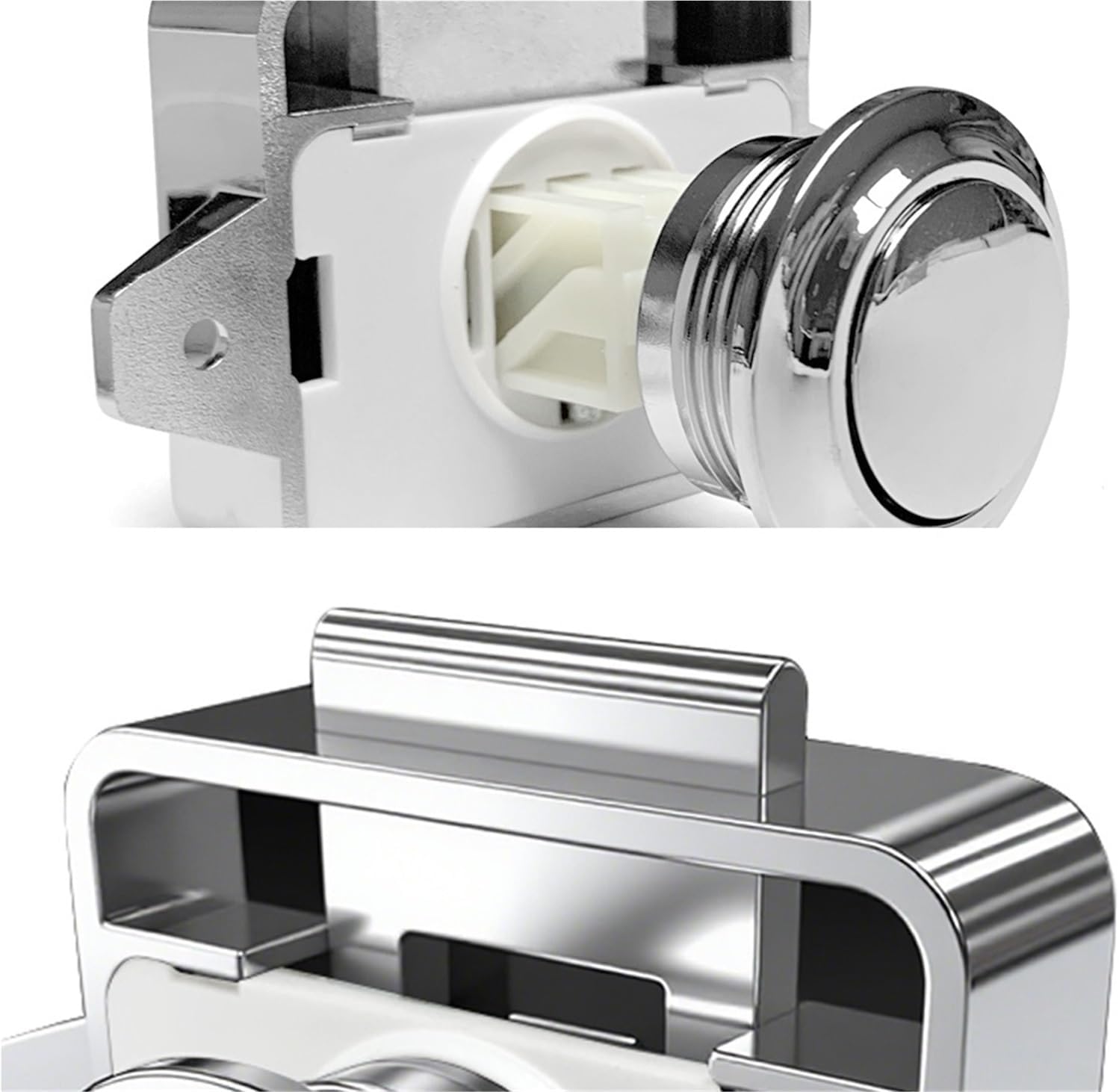 Push Button Latch 3 Pcs Push Locks Camper Button Latch Cabinet Lock RV Caravan Drawer Furniture Hardware Door Rv Accessories