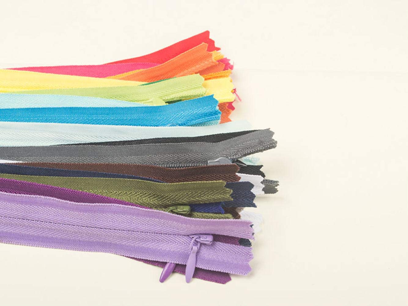 NA 20 cm silk edge 3 skirts pants cushion for leaning on of nylon invisible zipper zip M202,Black,20CM