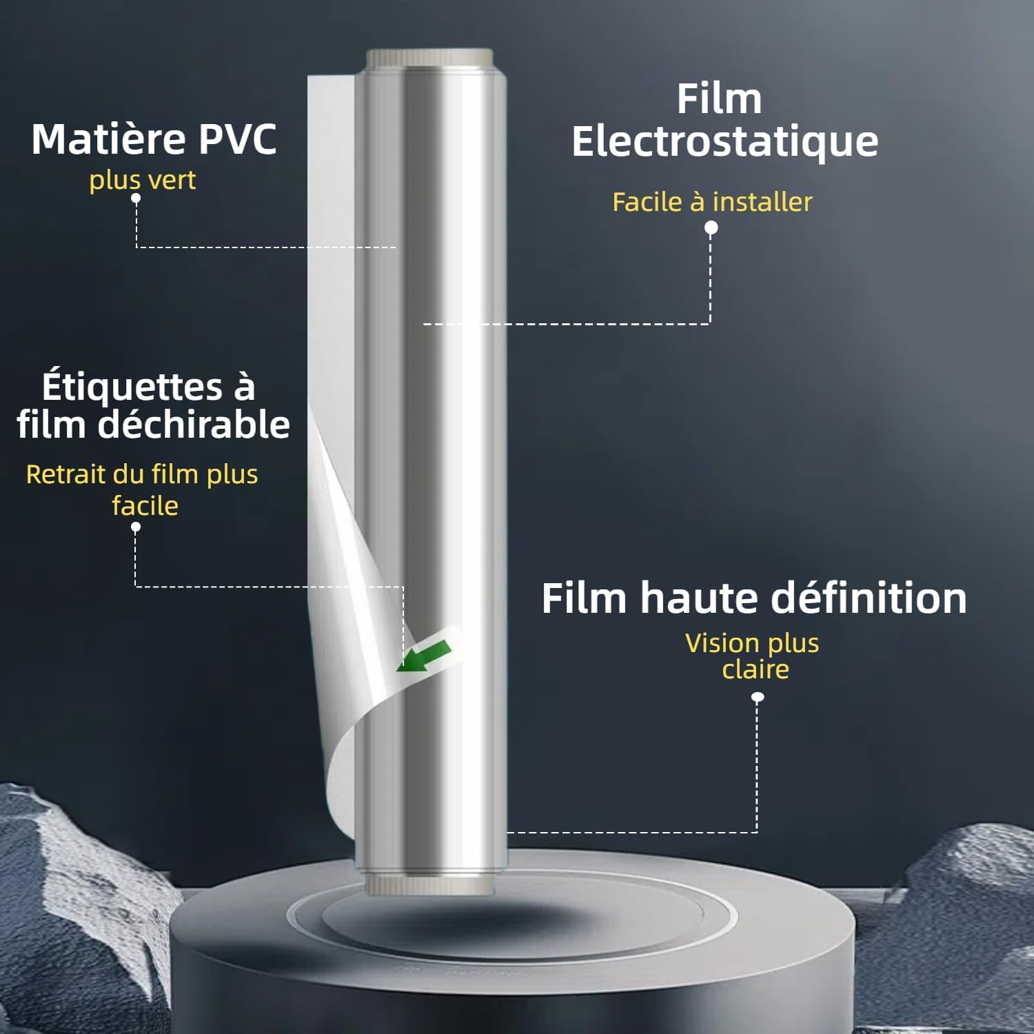 Film Miroir pour fenetre Anti Regard Anti UV avec Kit de Pose Film occultant Fenêtre Bon Effet Miroir Protection de la Vie privée pour Maison Bureau Magasin (Argenté, 90X600(cm))