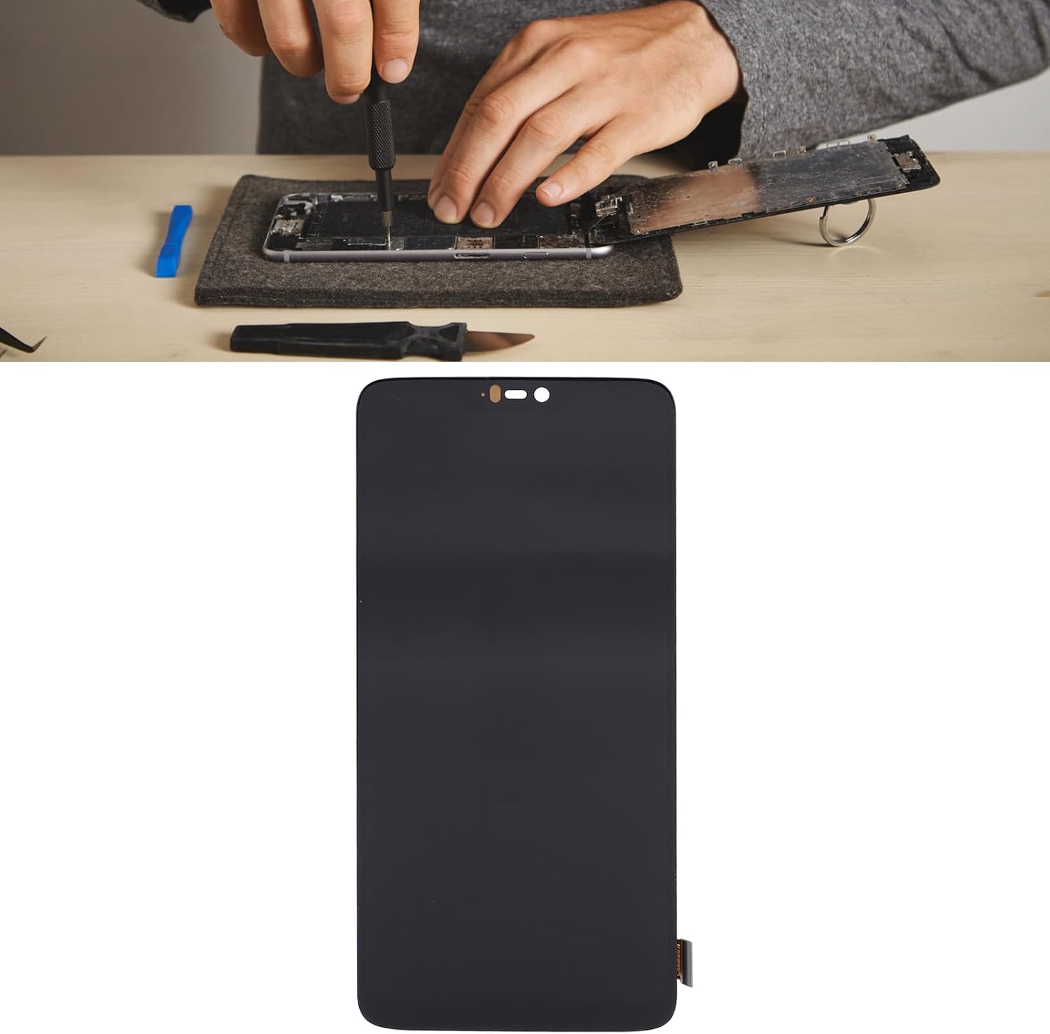 Screen Replacement for One 6 Phone, TFT Touch Display Digitizer Assembly with Repair Tool, Solves Screen Issues, Phone Accessories