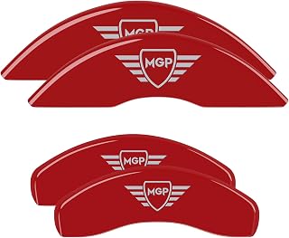 MGP Brake Caliper Covers for 2018-2023 Subaru Crosstrek Hybrid, Red, MGP