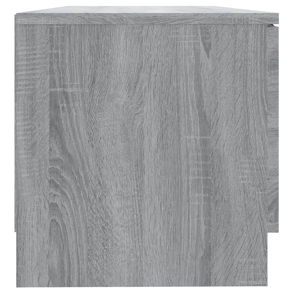 TV-Schrank Set, 2 STK. Grau Sonoma, 80x35x36,5 cm, Holzwerkstoff, mit Schublade, für Wohnzimmer, Media Center, stabil