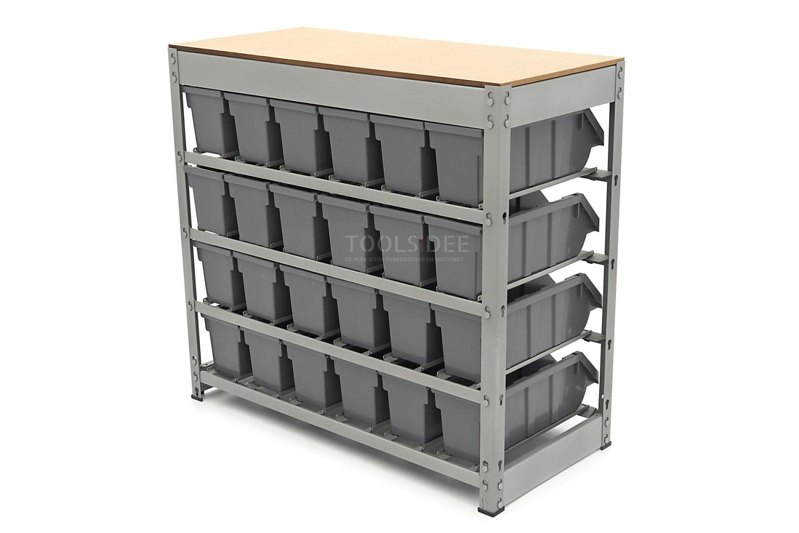 HBM-Schrank, Lager, Regal mit 24 Lagerkästen