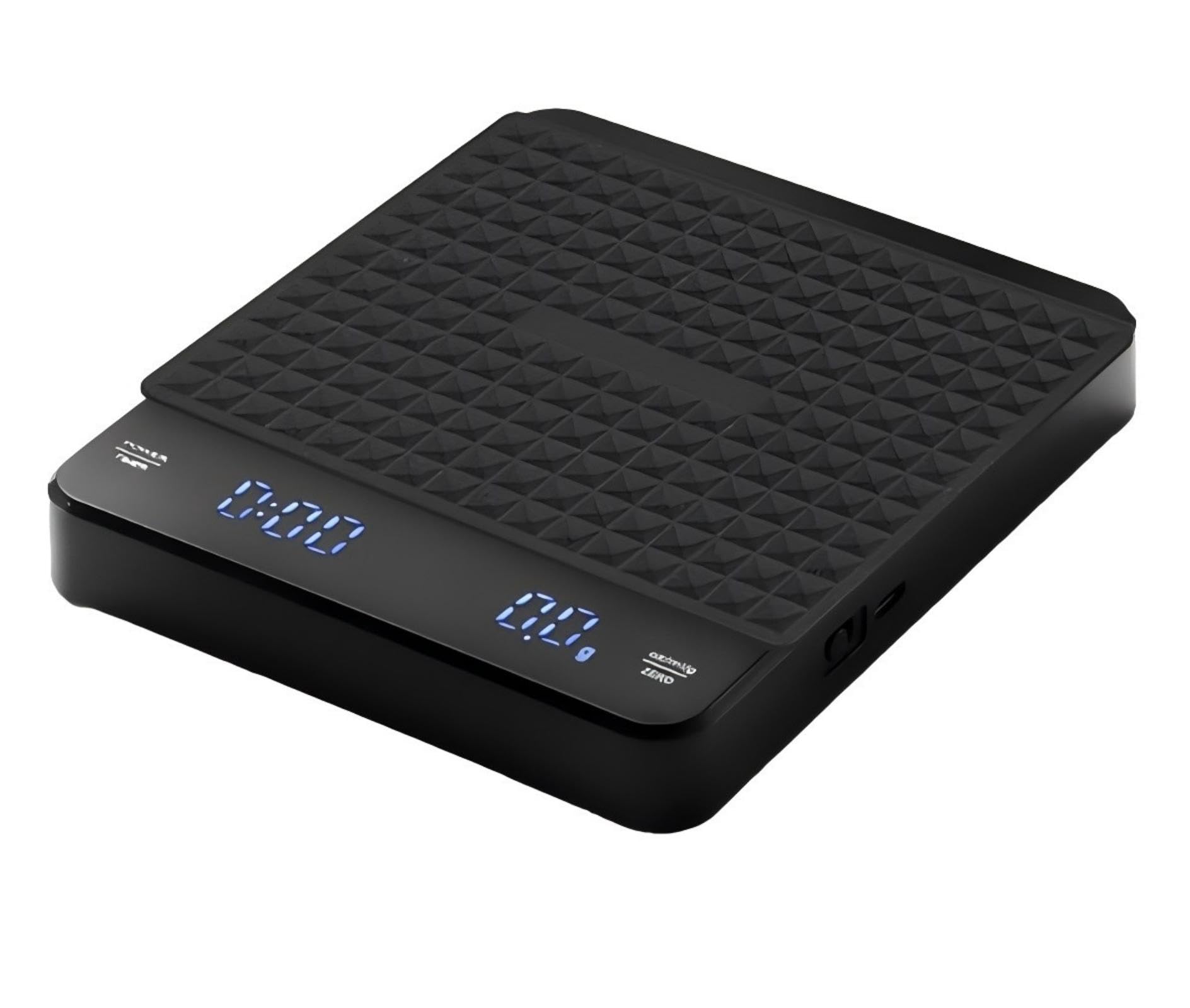 Rechargeable Coffee Scale with Timer, 0.1g Precision, USB-C Charging, LCD Display, Waterproof Design for Espresso, French Press, Kitchen Baking & Travel Use (black)