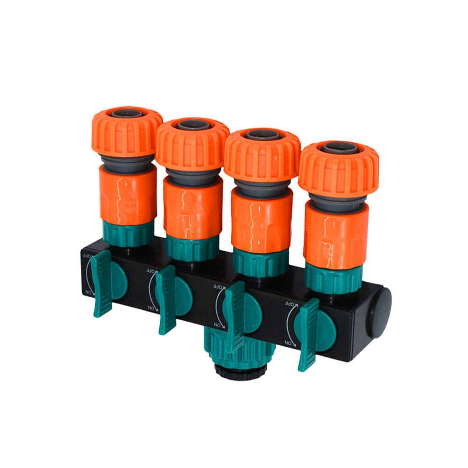 GEDEGOOK 3/4 Pollice Splitter a Due Vie Distributore con Valvola Indipendente, Sdoppiatore Rubinetto Giardino, Connettore per Rubinetto Doppio Raccordo 3/4, Centralina Irrigazione 2 Vie Splitter