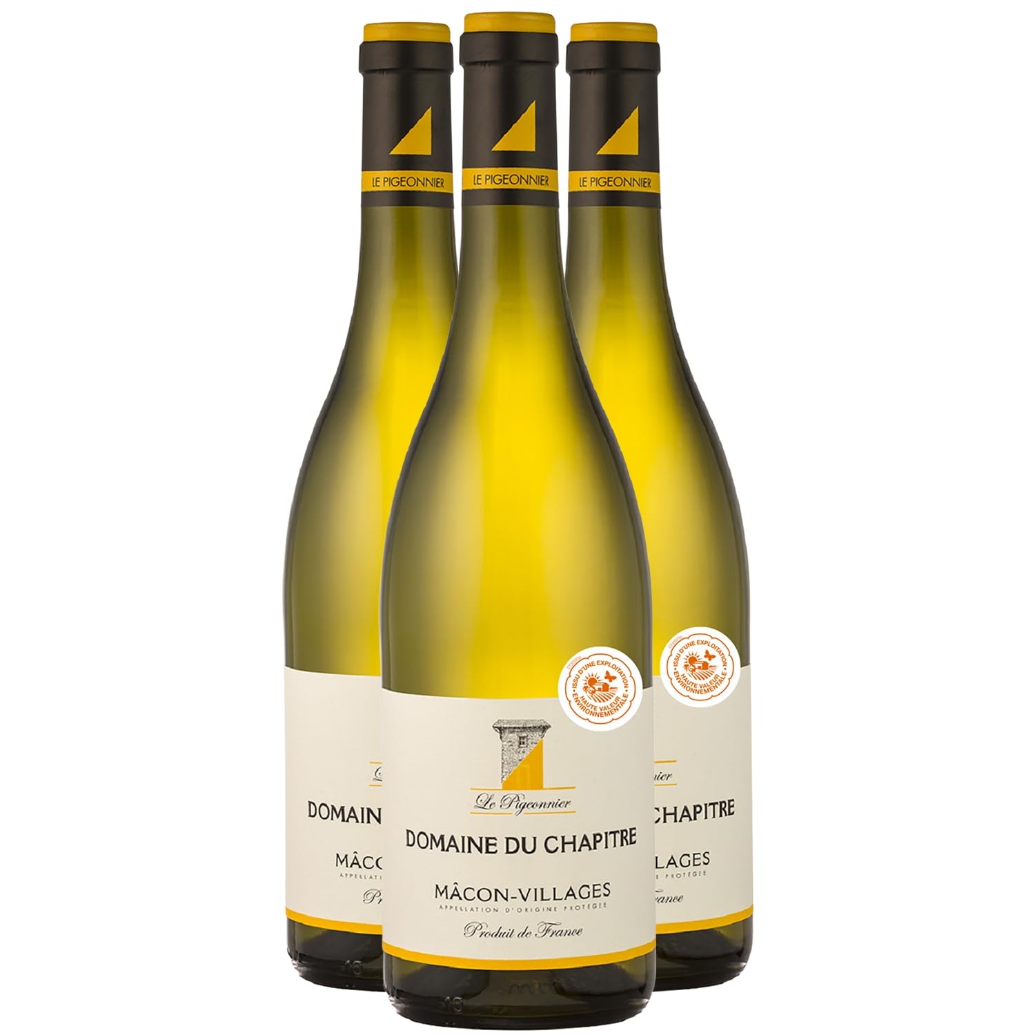 Mâcon Villages Le Pigeonnier - Blanc 2023 - Domaine du Chapitre - Vin Blanc de Bourgogne (3x75cl)