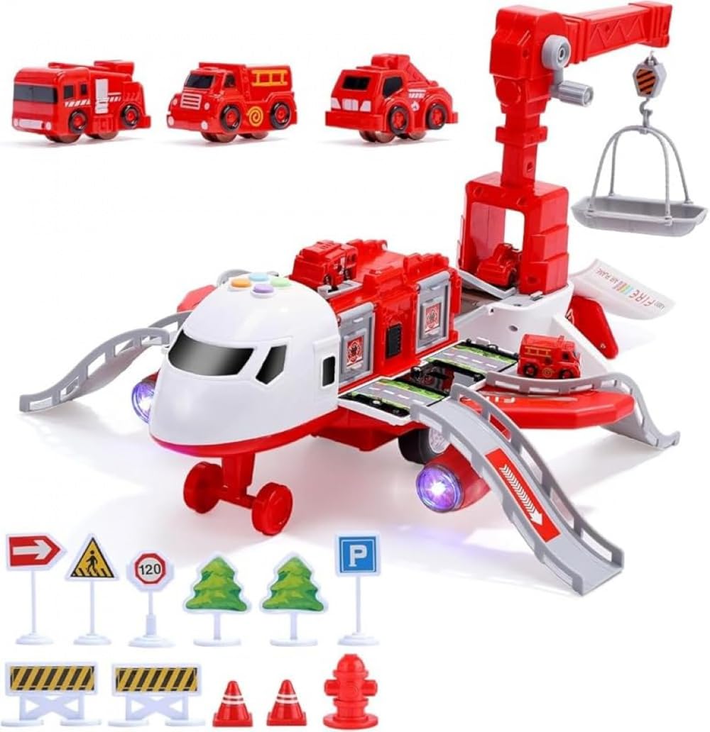 Amazon.co.jp: Xiraivke飛行機 おもちゃ おままごと 2in1 分解可能