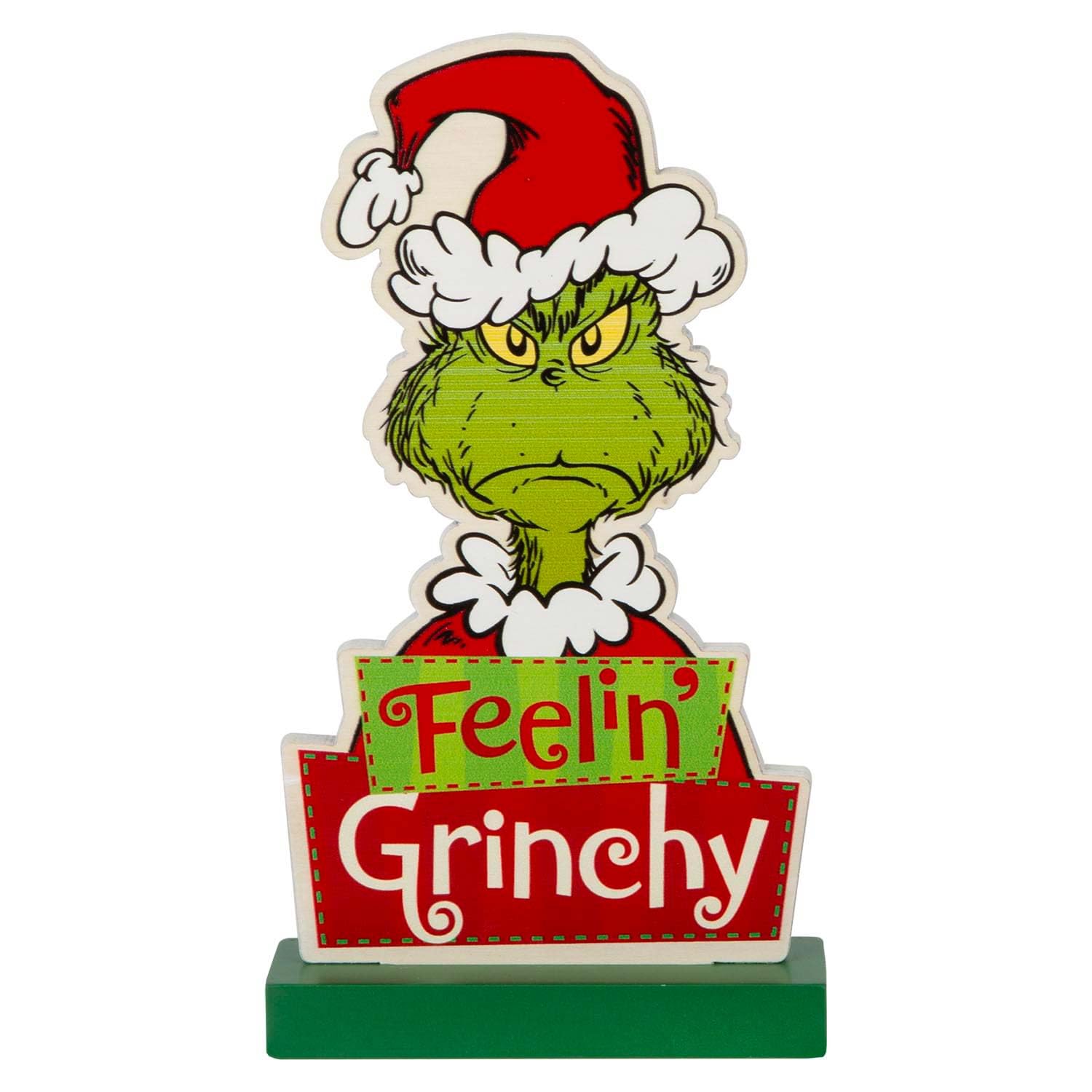 VFM e-Store Grinch Christmas Ornament 16cm x 9cm Green