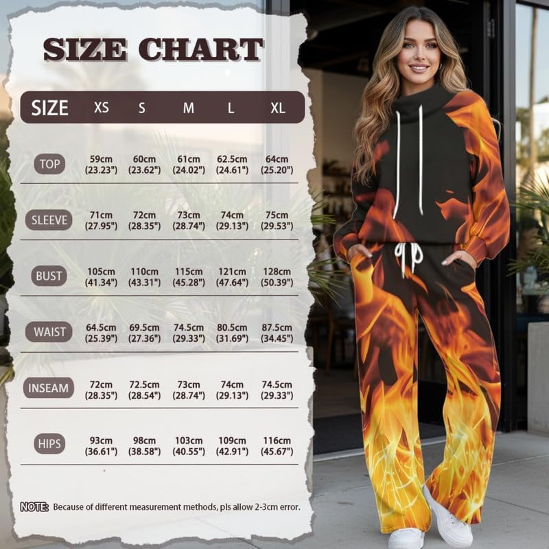 Irisjudy Women 2 Piece Outfit Sweat Suits Set, Skull Gothic Tracksuits Lounge Set Sweatsuits Sweatshirts And Sweatpants