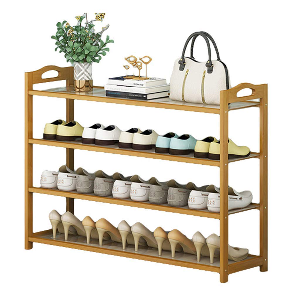 Stapelbares Schuhregal aus Holz mit 10 Ebenen, ausziehbares Design, schnelle Montage, staubdicht, tragbar, Schuhregal für 40 Paar, 100 cm breit
