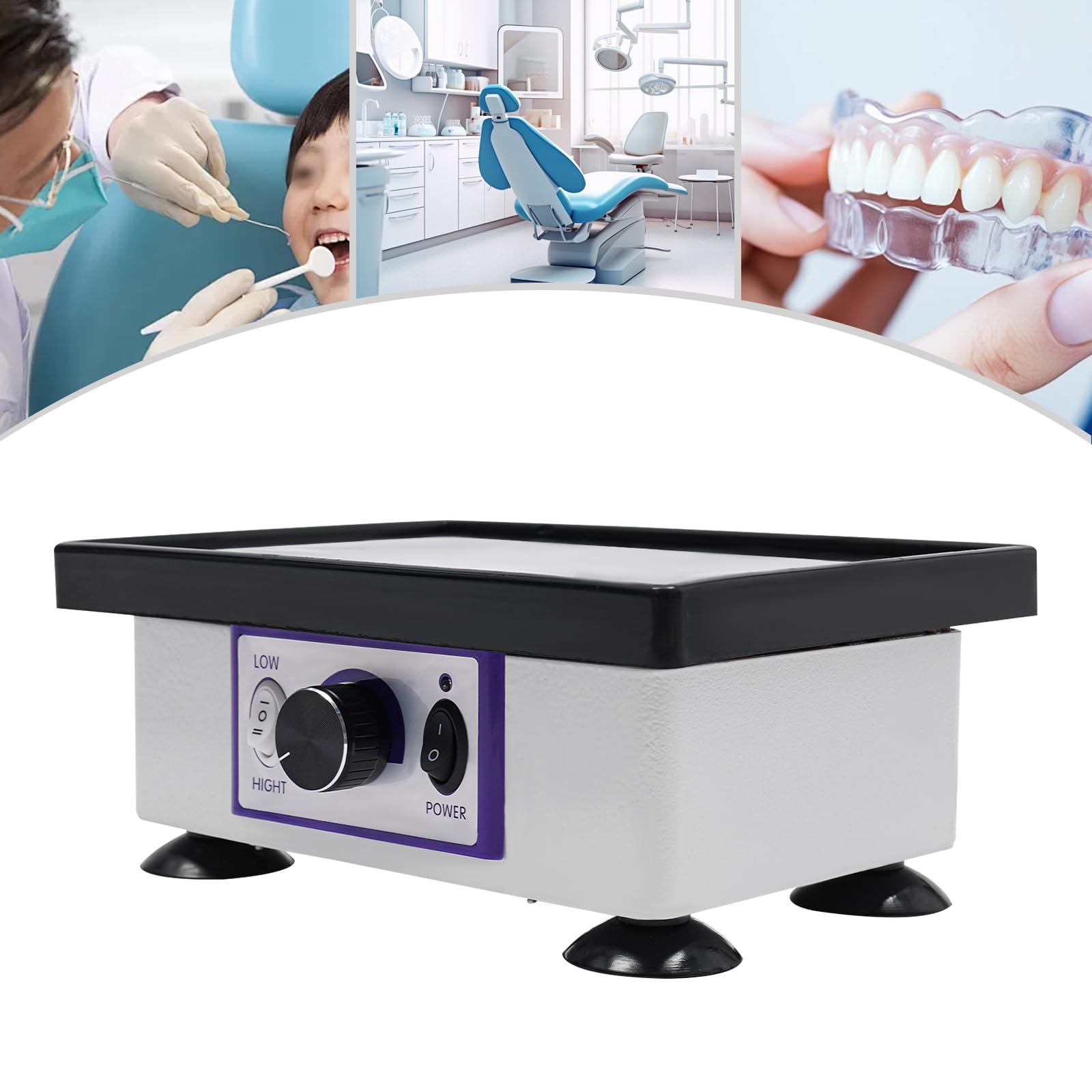 Rüttler Vibrator Gipsmischer Laborgerät Vibrationstisch 150W 220V Zwei Gänge Max Belastung 2kg Perfekt für Labore und Handwerksbetriebe Effizientes Gipsmischen