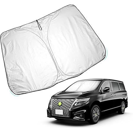 Amazon Huahao 新型 日産エルグランドe52 専用 サンシェード フロントガラスサンシェード 車用サンシェード Uvカット 日よけ 車中泊 遮光 断熱 シート 吸盤不要 カスタム パーツ サンシェード 車 バイク