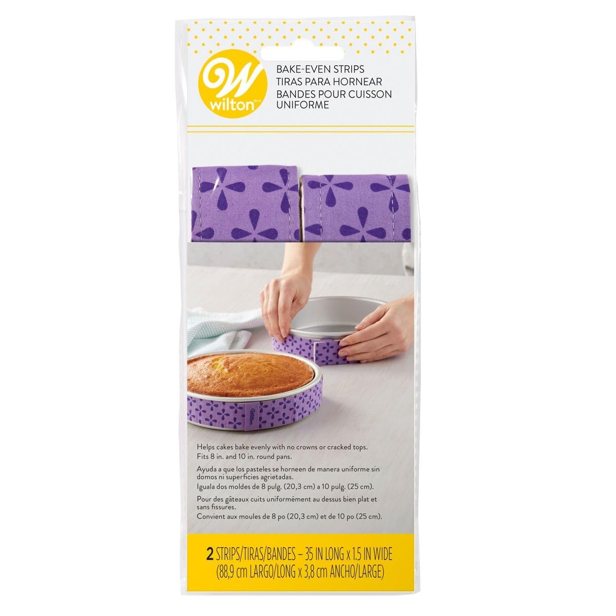 Wilton Bake Even Cake Strips for Cake Pans, 2-Piece
