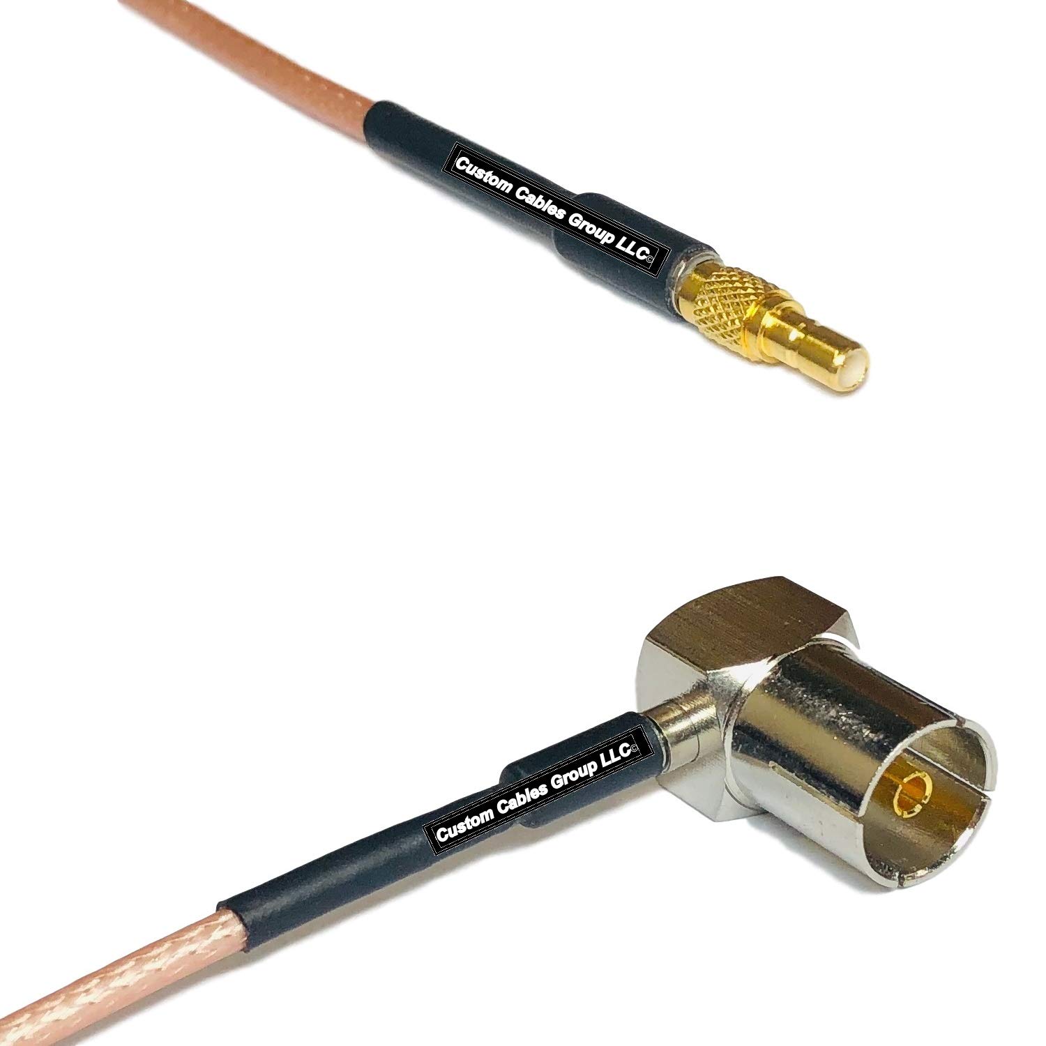 1 feet RG316 SSMB Male to DVB Pal Female Angle RF Pigtail Coaxial Cable