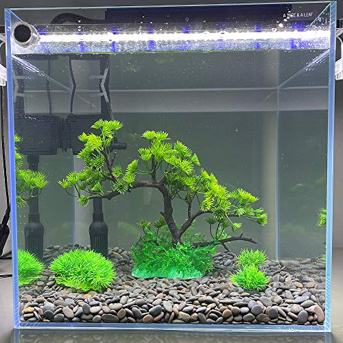 最安値 水槽用 人工水草 中 大型水草 レイアウト 水槽 オーナメント 水槽内装 アクアリウム 水槽 飾り 風水盆栽 観賞魚 熱帯魚 金魚 爬虫類 隠れ家 水族館内装 構築植物 松の木 の価格比較