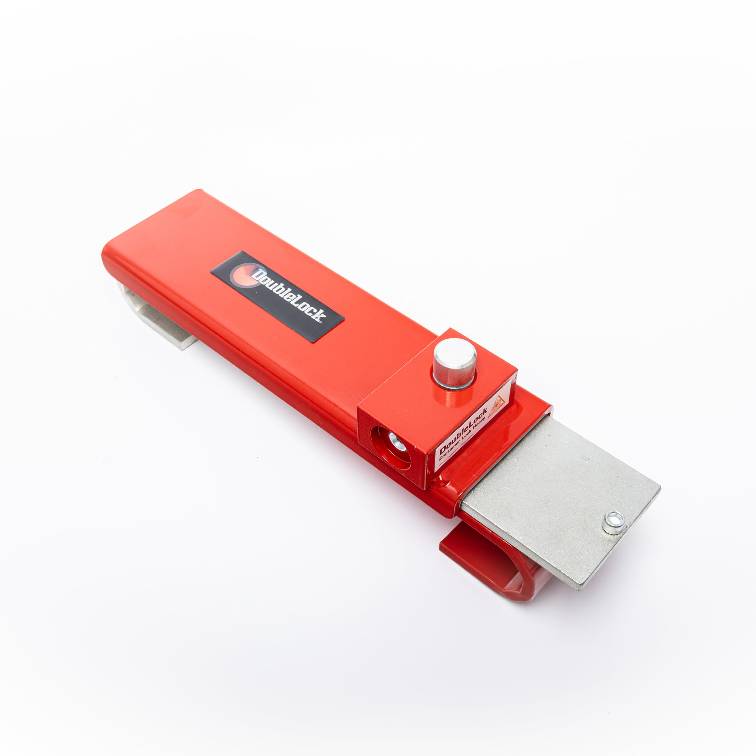 DoubleLock - Cerradura de contenedor - HEAVY RED SCM - Cerradura de seguridad para equipos de transporte - Cierre resistente - Bloqueado en cinco segundos - Rojo - Aprobado por SCM