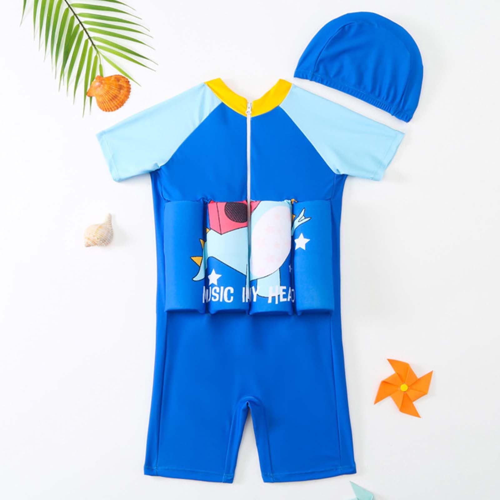 Costume Galleggiante per Bambini 4-8 Anni, Sicurezza per apprendimento Nuoto.