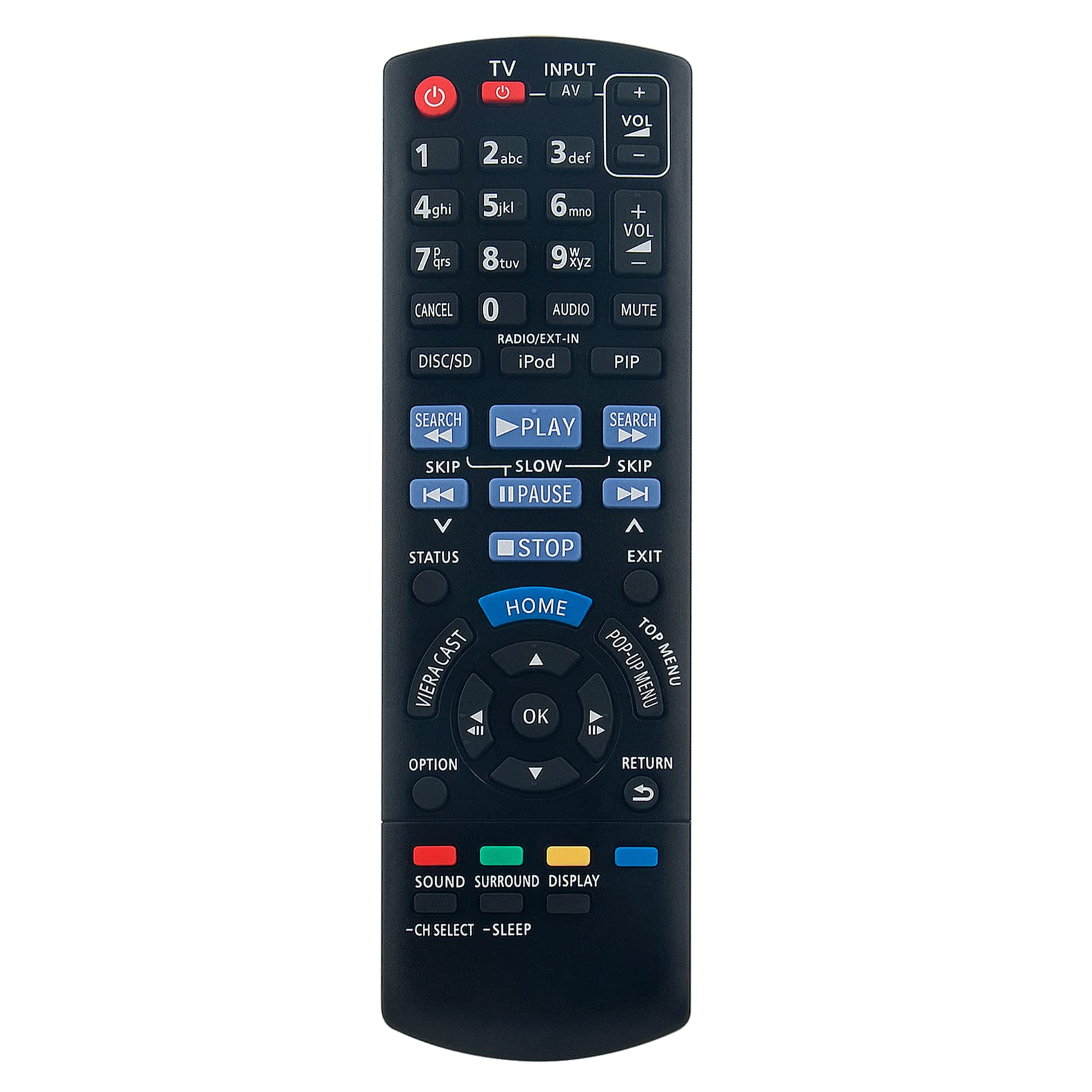 N2QAYB000630 Replacement Remote Control -VINABTY-fit for Panasonic 5.1 Surround Sound Home Audio System N2QAYB000630 remote control SA-BTT775 SB-HF270 SA-BTT262 SA-BTT262EG - Image 3