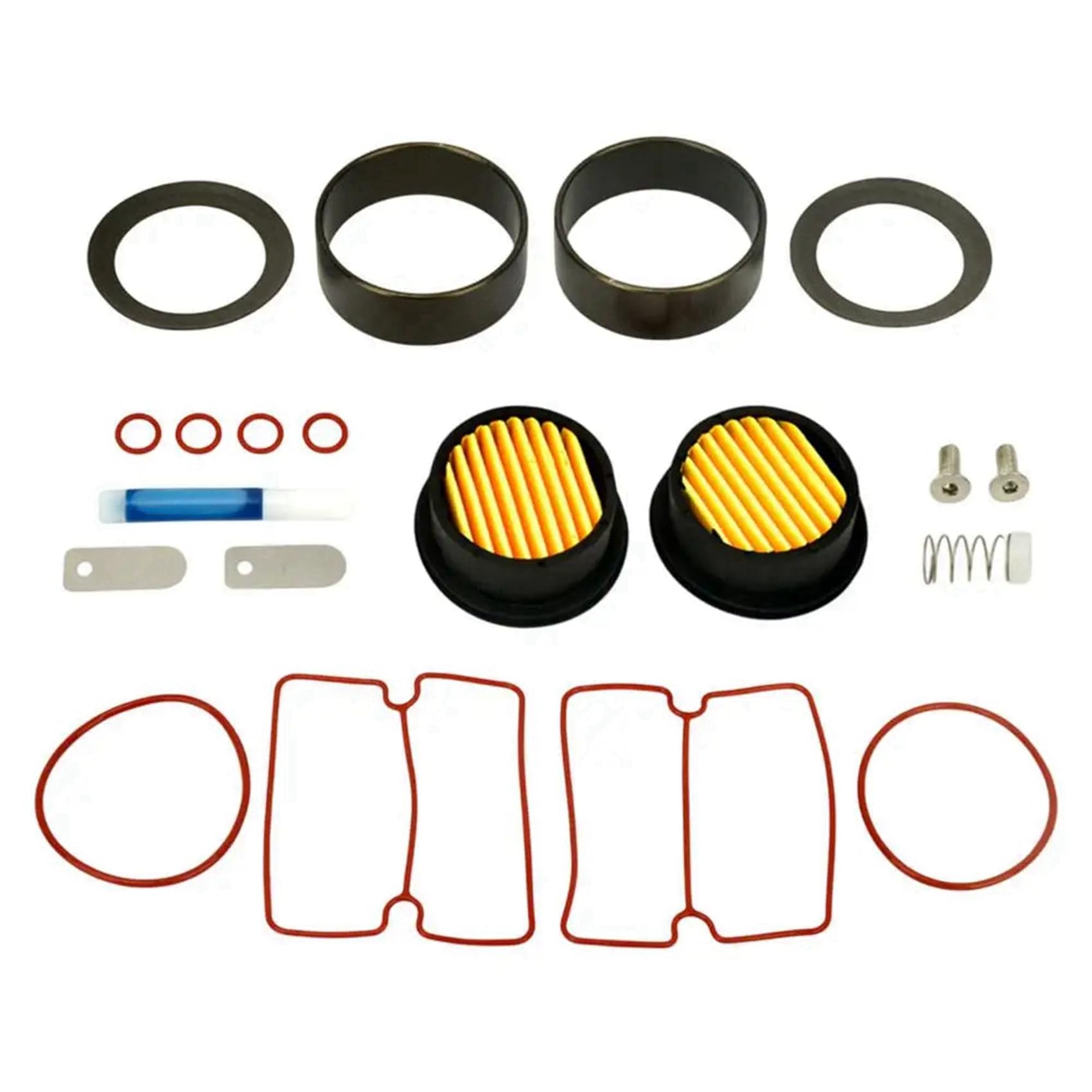 4X Kit di Riparazione per Compressore D'Aria Olio Pompa per Vuoto da 750 W Compressore D'Aria Silenzioso Olio Manicotto del Cilindro Pistone del Cilindro