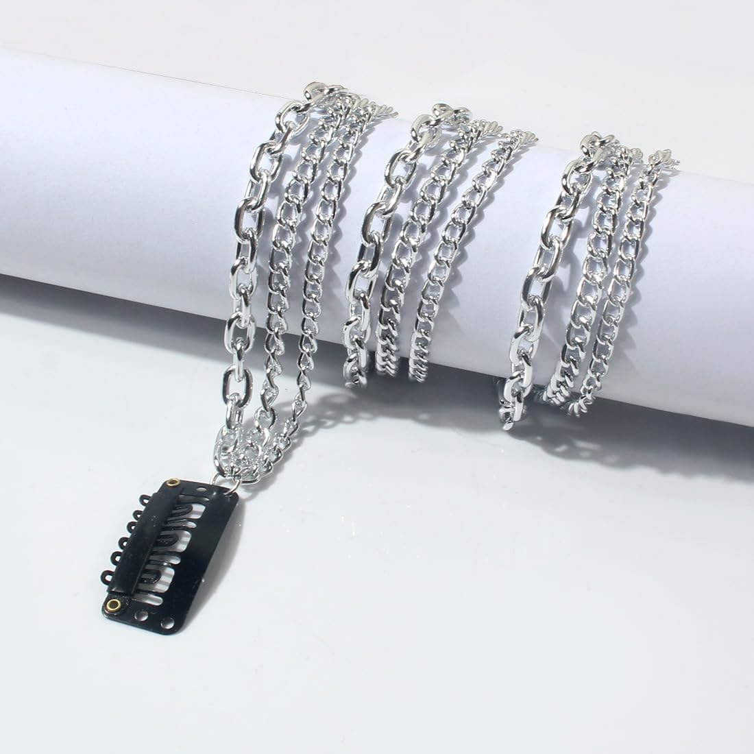 SILVER CHAIN TASSEL HAIR ACCESSORY Amazon.com : Dexspoeny 4Pcs Butterfly Tassel Hair Clips  main image 3