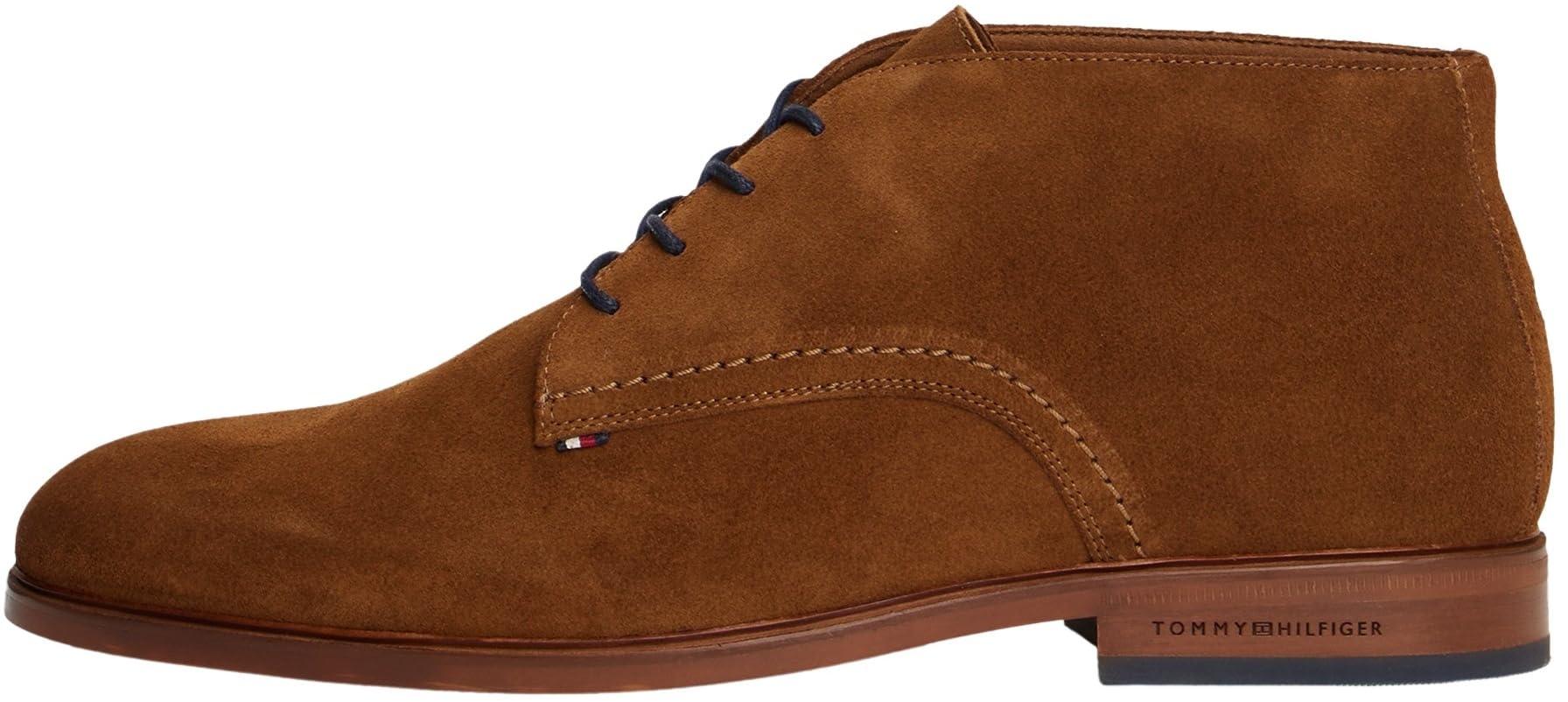 Tommy Hilfiger Men’s Suede Derby Shoes, Brown (Coconut Grove), 8