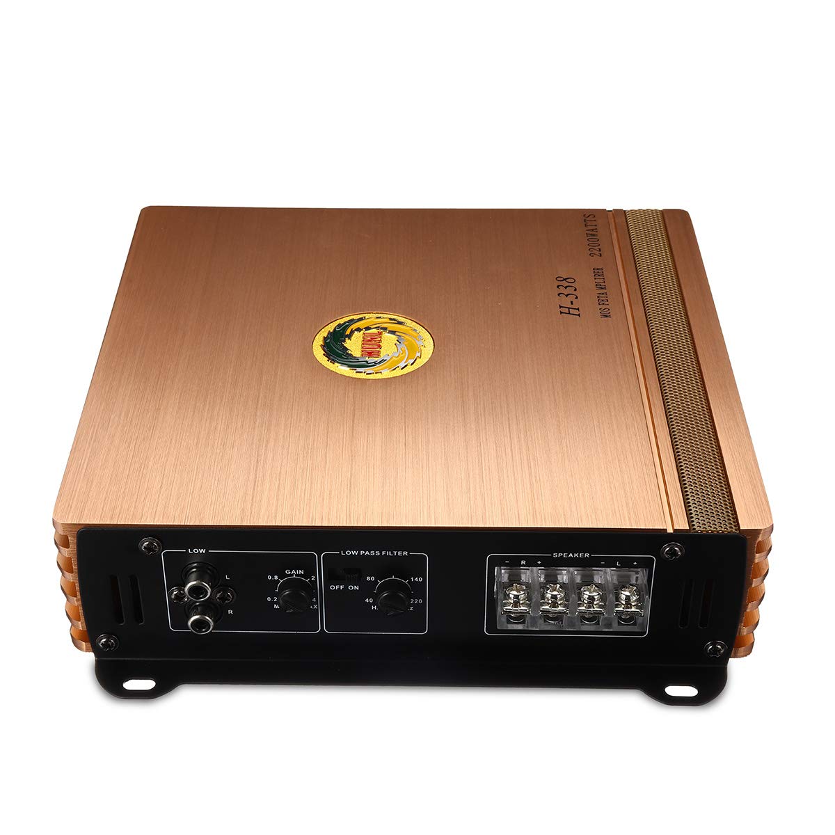 2200W 2 Canales Hifi Amplificador De Potencia Para Automóvil Sonido Redondeado De 360 ??Grados