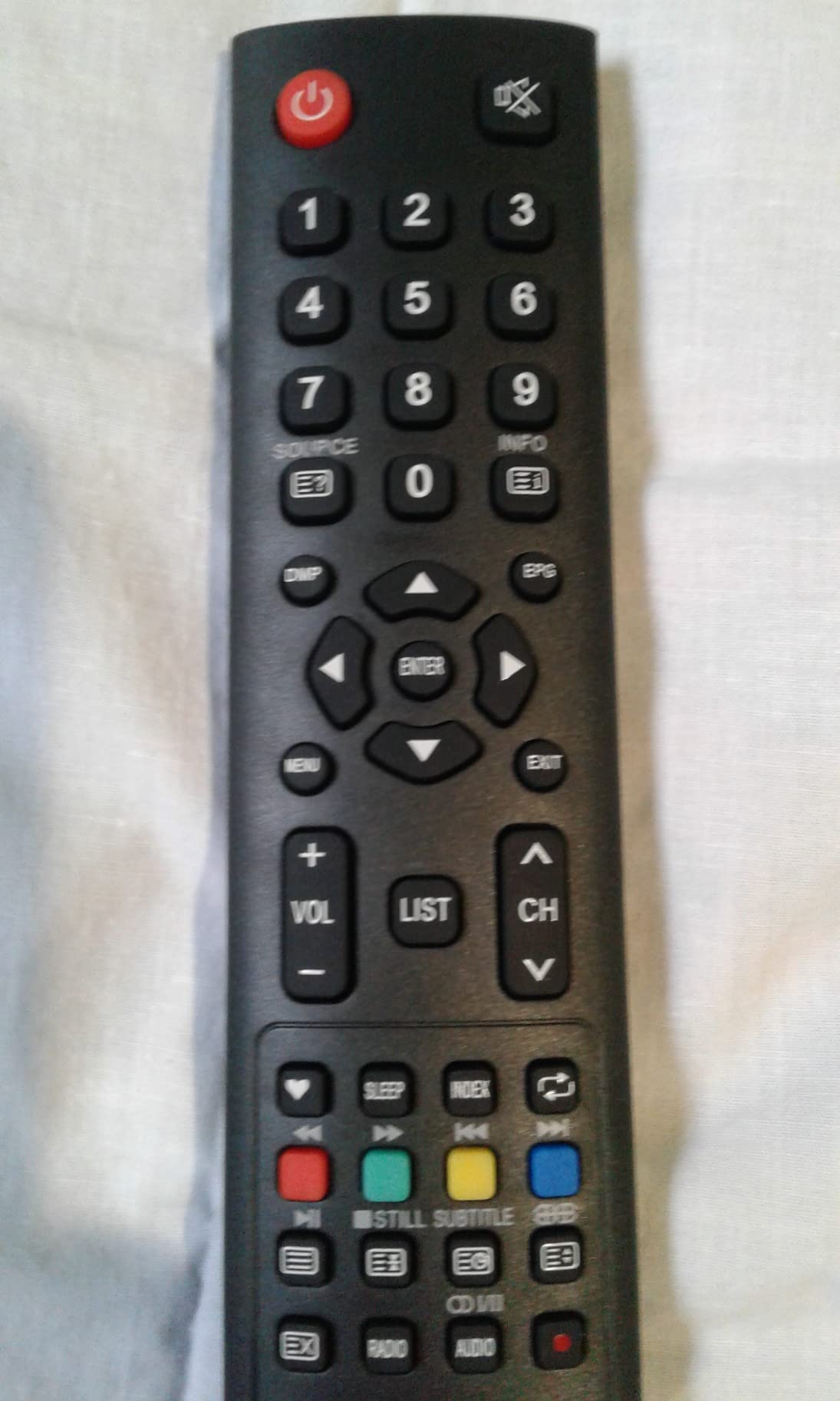Back of the InfratexRC remote control showing battery compartment