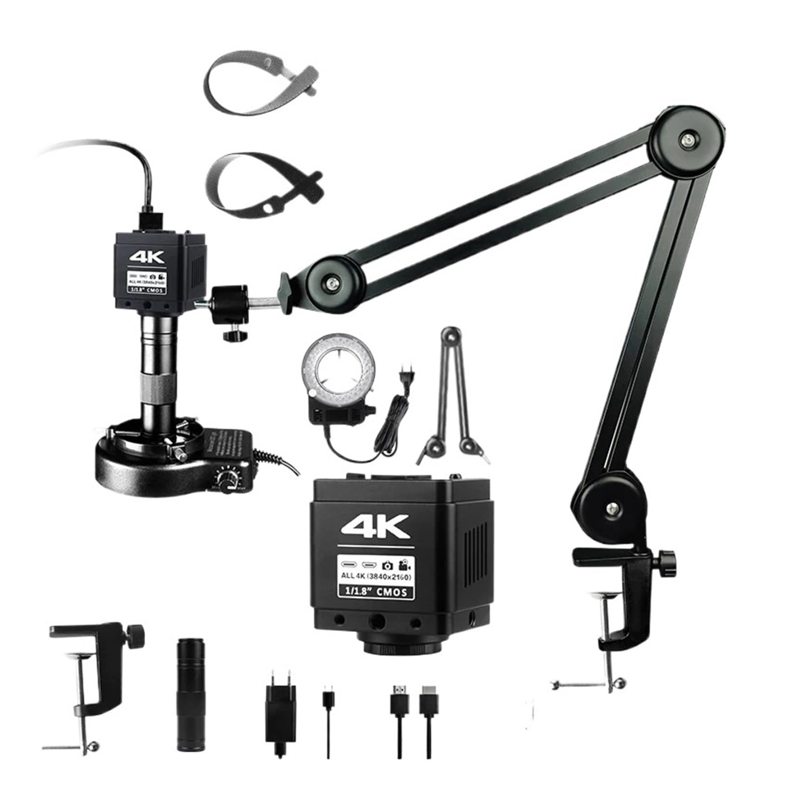 4K 48MP IMX678 Ultra HD-Kamera Digitalmikroskop Industriemikroskop C-Mount Digital PCB Schweißreparaturständer Mikroskop(4K 48MP)