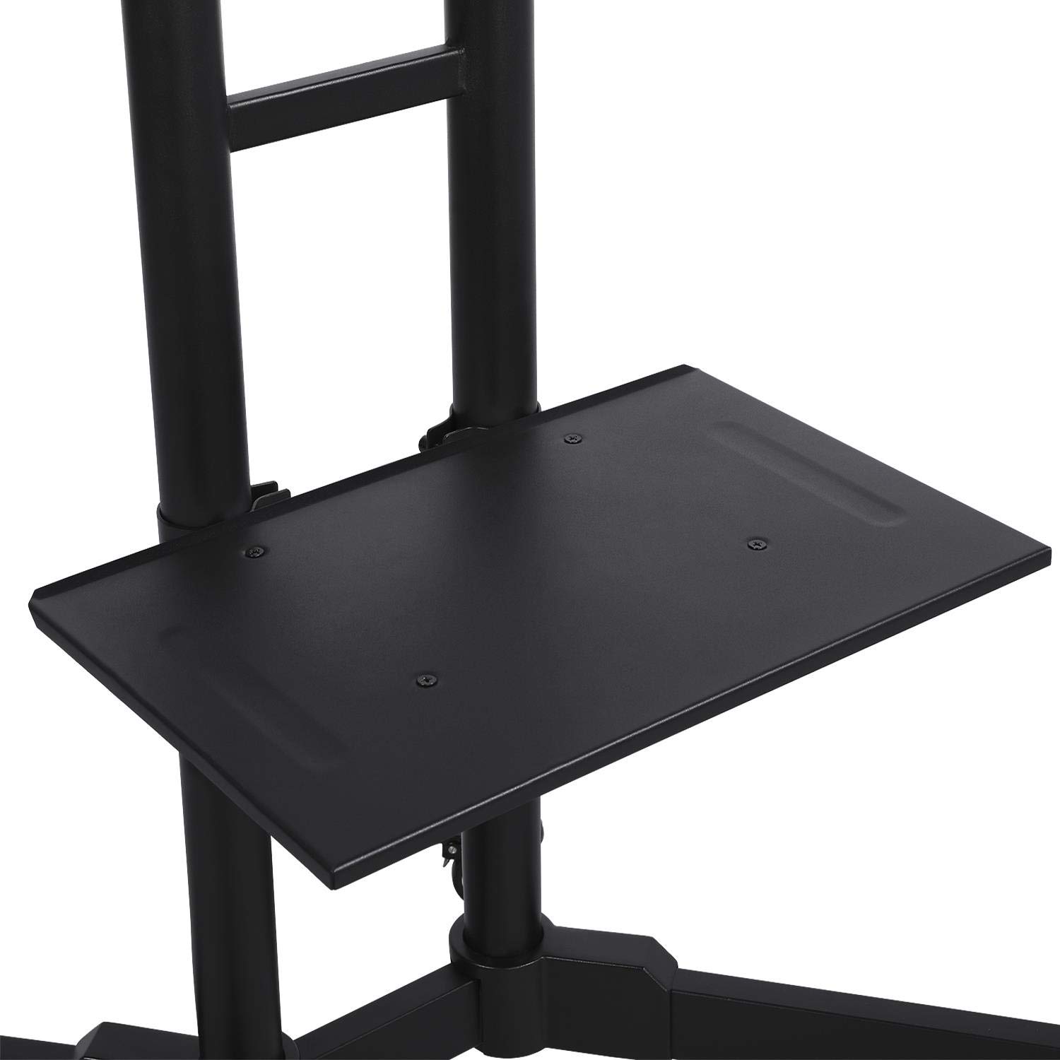 Yaheetech Supporto Staffa per TV Plasma da 30 a 60 Pollici | Carrello Porta TV con Ruote a Terra Ripiano per Monitor LCD LED VESA da 200x200 mm a 600x400 mm Altezza e Angolo Regolabile
