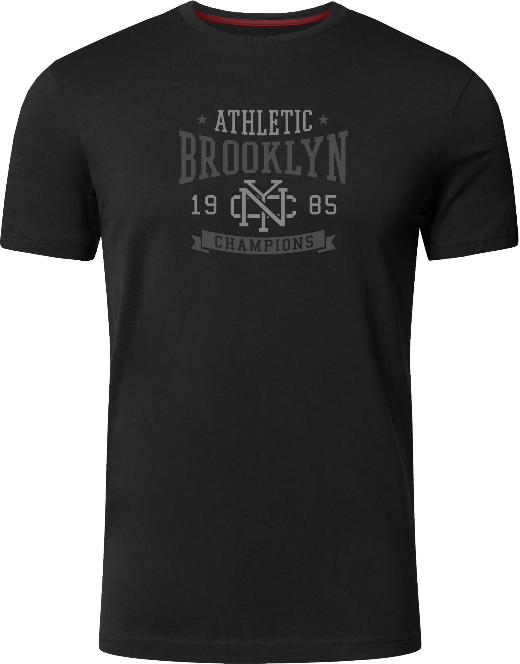 FULL TIME SPORTS Pack de 4 Camisetas Estampadas Hombre, Manga Corta, 100% Algodón, PRINT-001