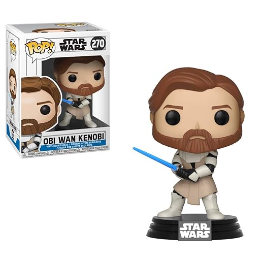 En Oferta Funko Pop Star Wars: Clone Wars - Obi Wan Kenobi Collectible Figure, Multicolor