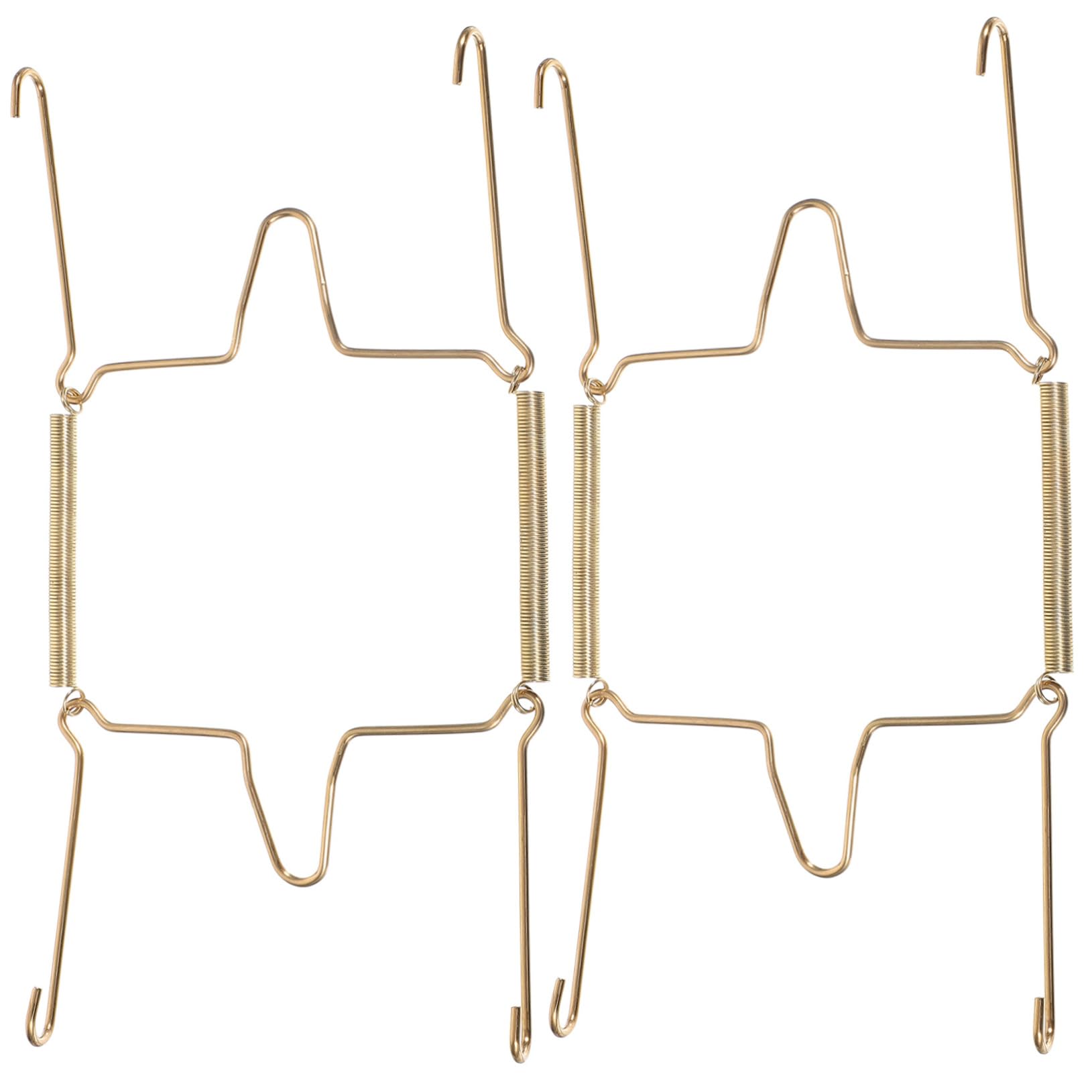 PRETYZOOM Hanging Plate Holder for Wall Decorative Spring Hooks Invisible Plate Hangers