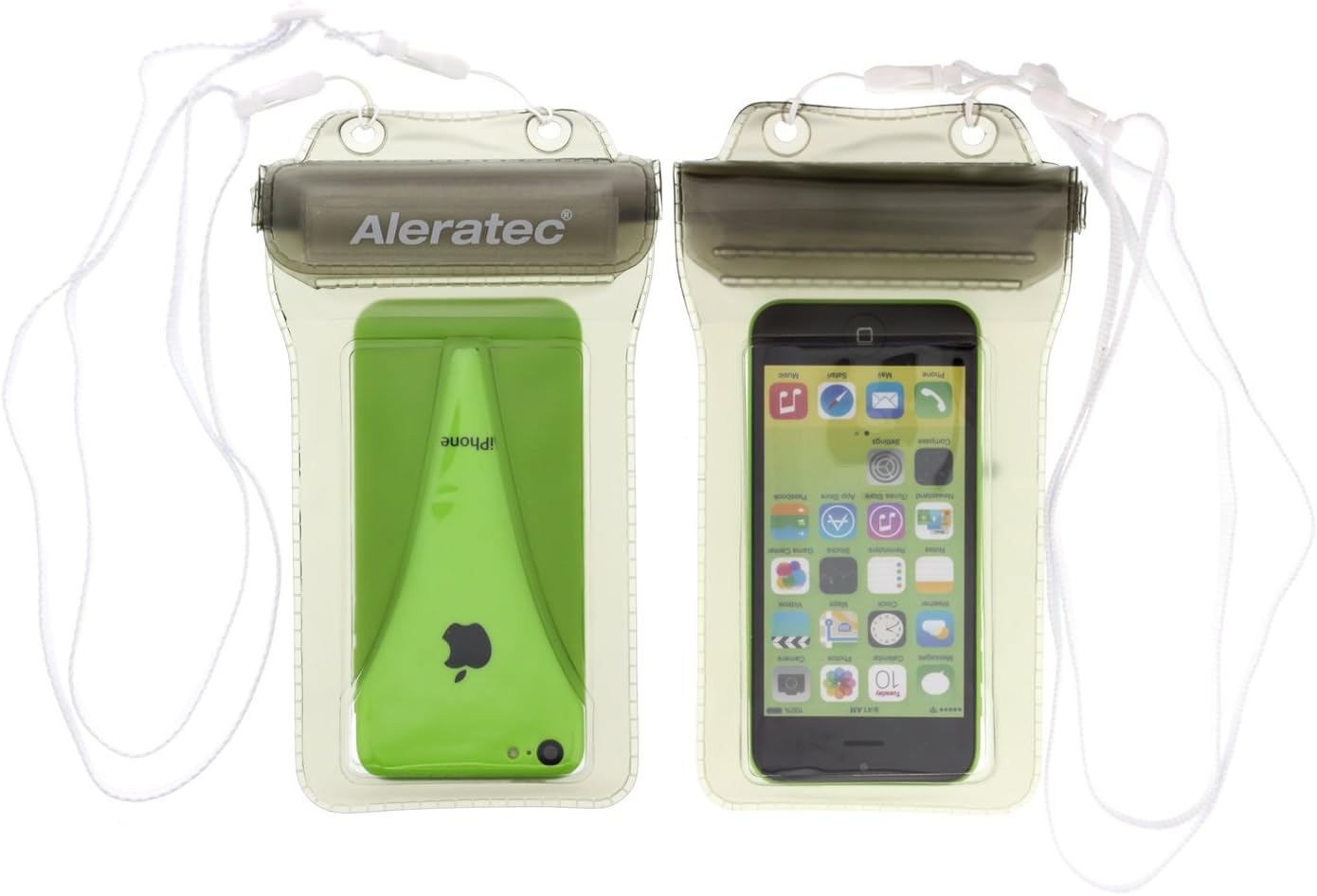 Aleratec Universal Waterproof Pouch IP47 for Smartphones up to 5.5" 2-Pack