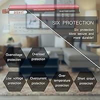 Vista 5 de Inversor de corriente para automóvil de 12 V, 24 V a 110 V, 220 V, convertidor de automóvil con 4 puertos USB, convertidor de adaptador