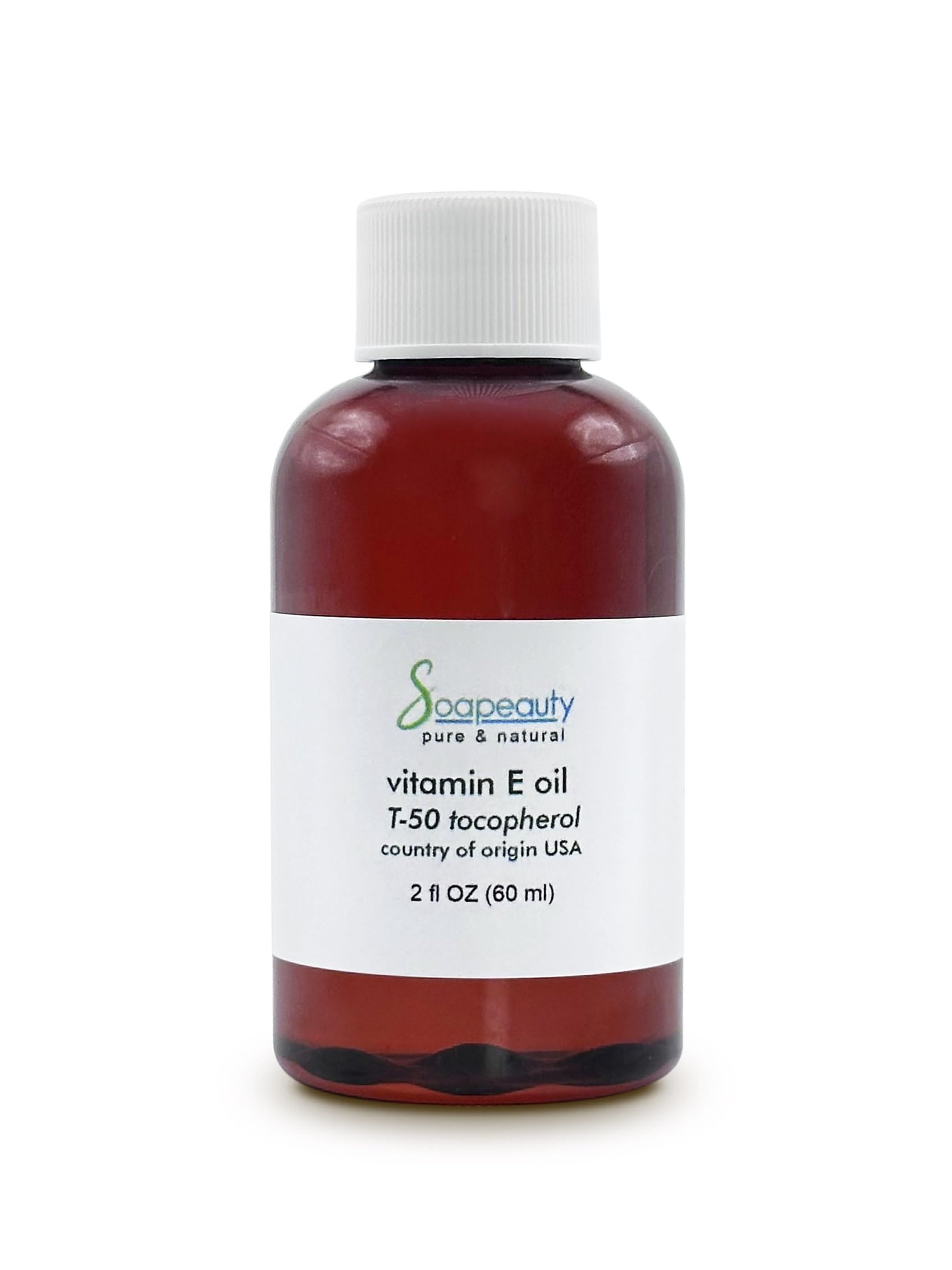 Soapeauty TOCOPHEROL T-50 Vitamin E Oil - Premium and Natural Treat for Scars, Wrinkles, Dark Spots, Hair, Skin, Body, Face - Multi-Purpose 2 OZ