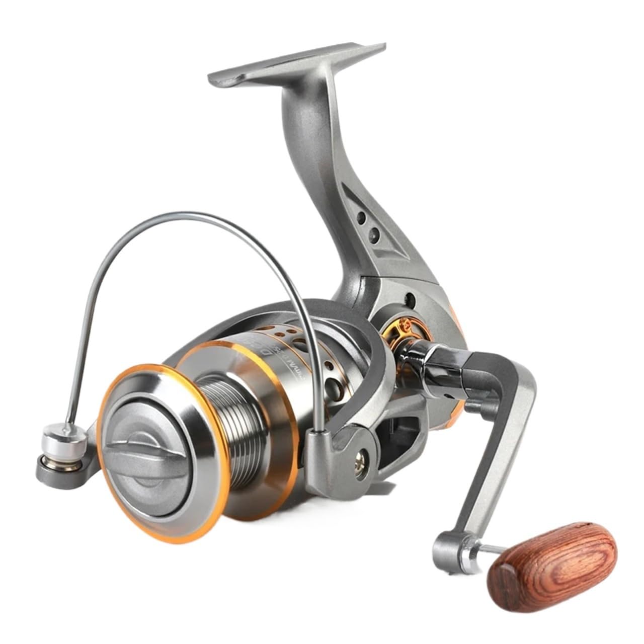 Moulinet Spinning 1000-7000 5.2:1, Frein à Friction d'une Puissance maximale de 26lb, Bobine métallique CNC, Eau Douce et Eau salée