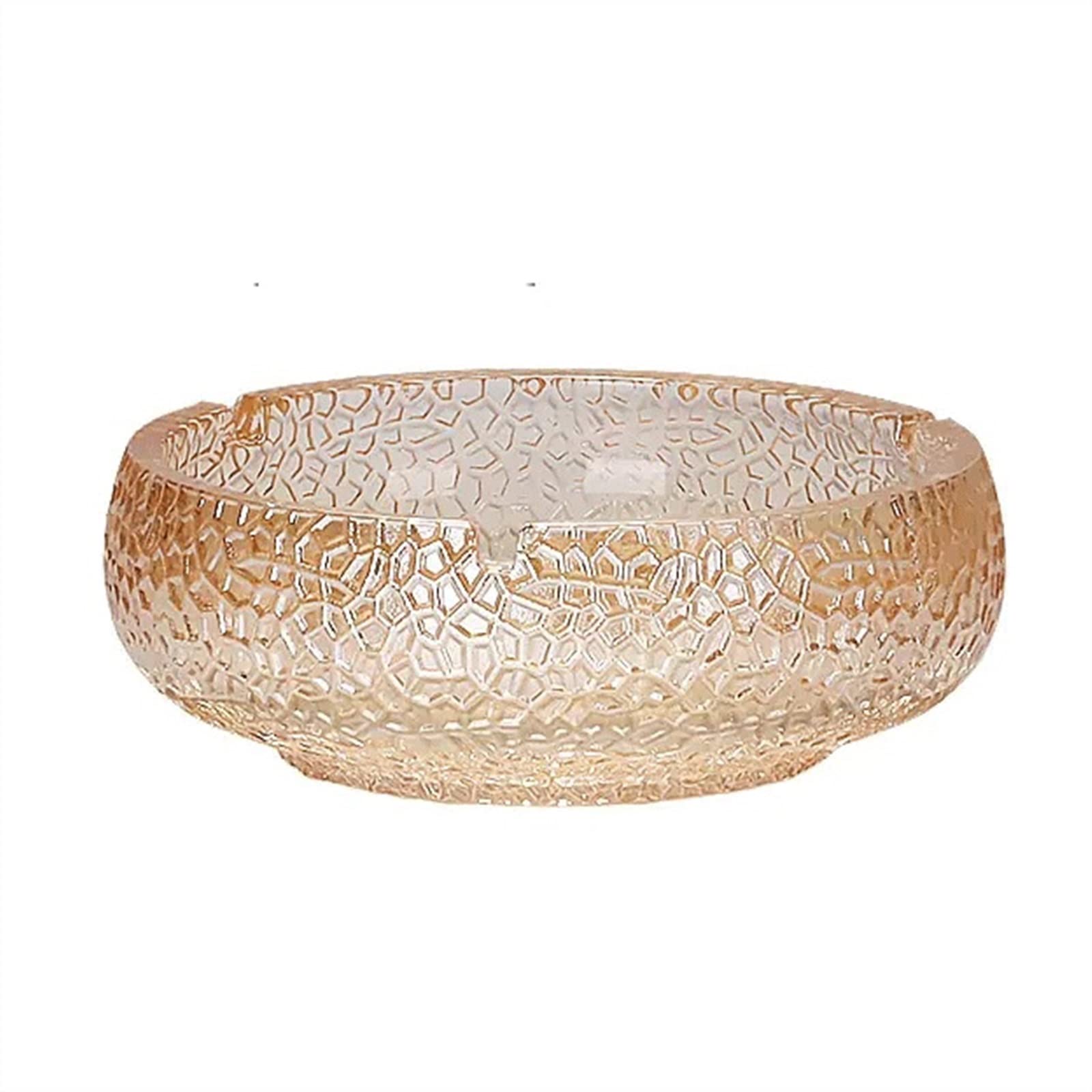 Gthtuhfd Gold Ash Tray Cute Glass Ashtray Simple And Exquisite Ashtray Creative Cigarette Ashtray Household Living Room Cigarette Ashtray Ashtray For Outside Patio,