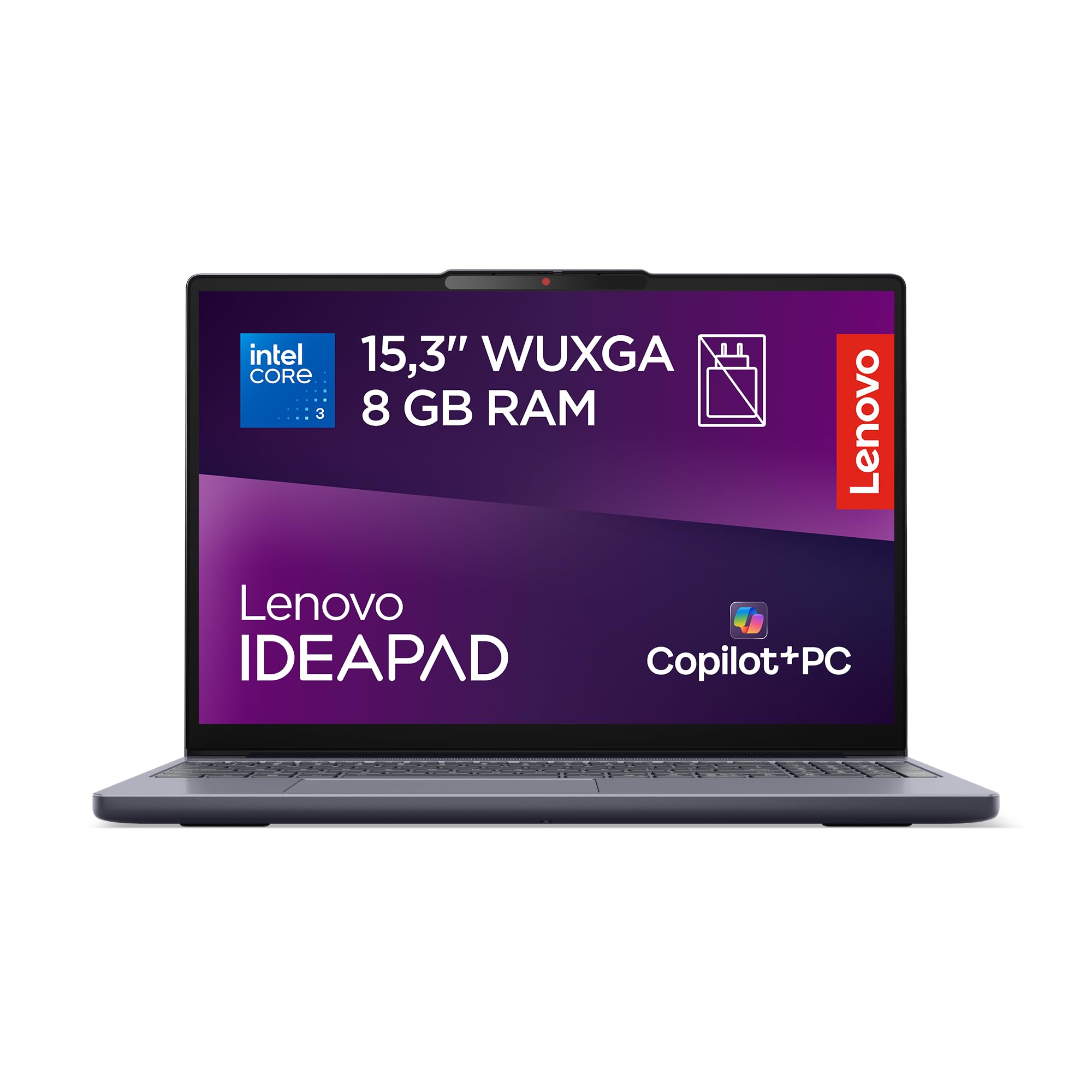 Lenovo IdeaPad Slim 3 Notebook 15" IPS, Intel Core 3 304, RAM 8GB, 256GB SSD, Windows 11 Home, WiFi 6, Laptop per Casa, Ufficio, Studio, Multitasking, Uso Quotidiano - Caricatore non incluso