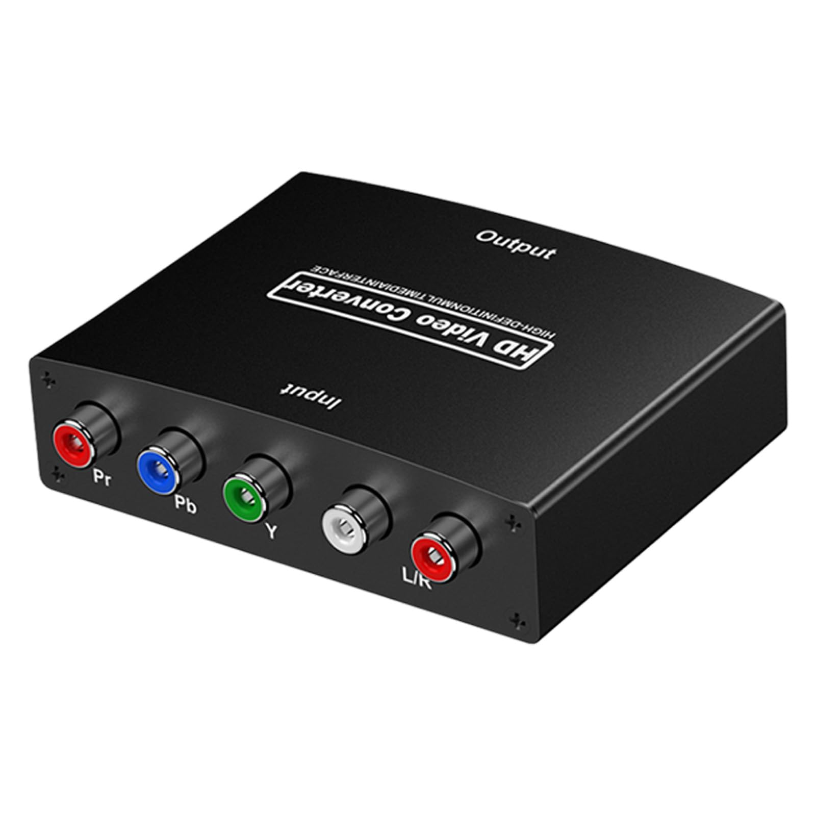 Ljmyy YPbPr To HDTV Converter Featuring Double Channel Sound Input Supports 1920X1080 Resolution Metal Enclosure