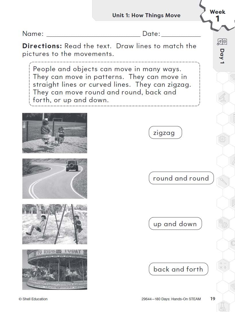 180 Days: STEM/STEAM for 1st Grade Practice Workbook for Classroom and Home, Cool and Fun Practice Created by Teachers (180 Days of Practice) - Image 6