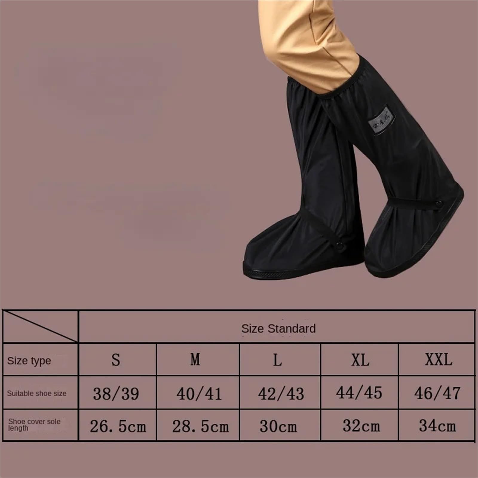 Copriscarpe da moto 3 paia impermeabili for stivali pioggia e neve antiscivolo for scooter Per La Casa