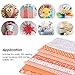Souarts Floral Cotton Fabric Bundles Quilting Sewing Patchwork Cloths DIY Craft (Orange)