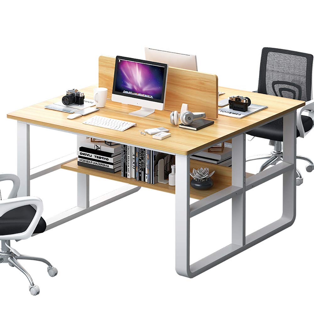 Amazon Com Fghju Multifunctional Computer Tables Home Office 47 Inch Large Computer Tables Right Angle U Shaped Design Writing Desk Yellow Black Yellow Home Kitchen
