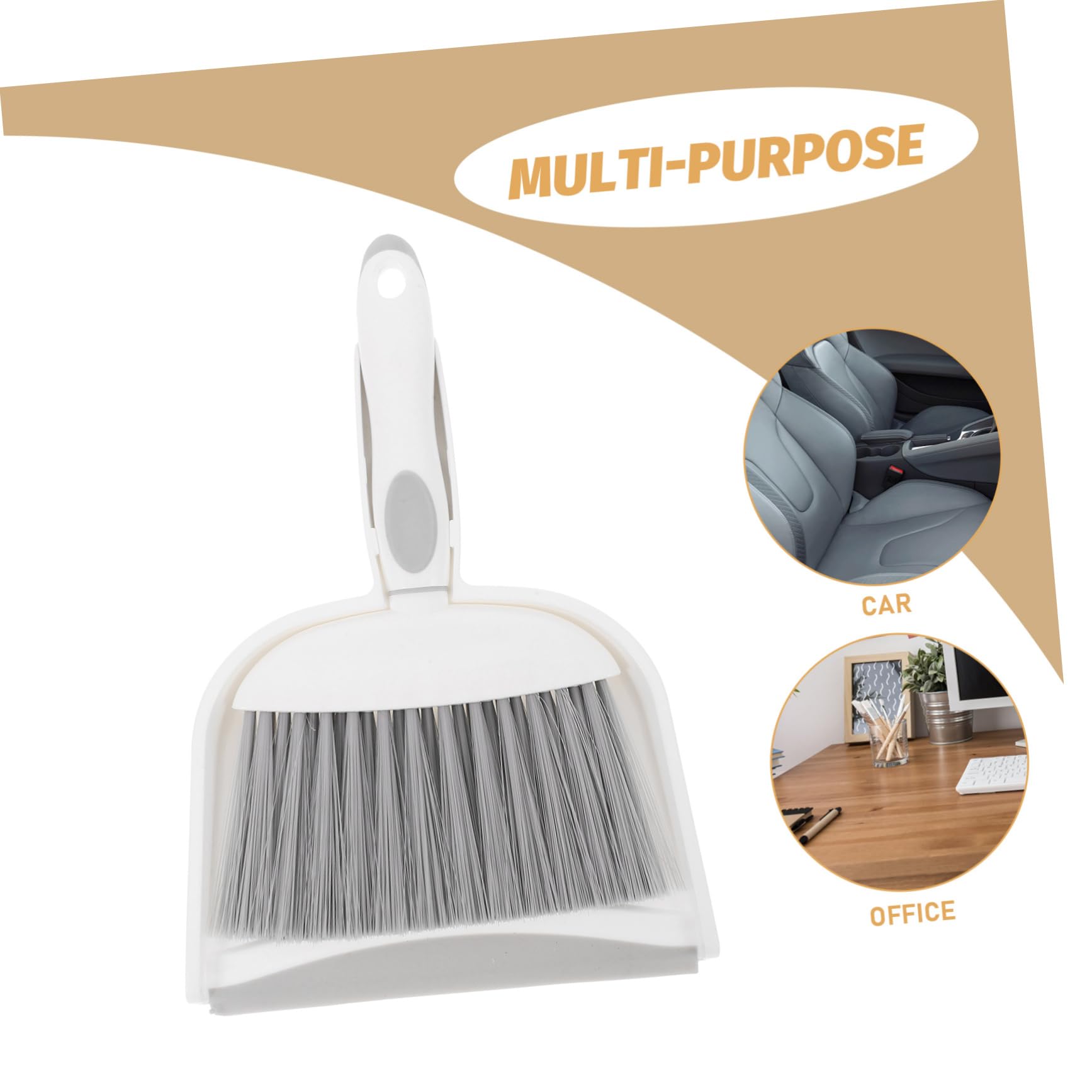 CHILDWEET 1 Set Mini Broom Dustpan Furniture Sweeping Duster Small Camping Broom Keyboard Broom Car Vent Cleaner Tabletop Cleaning Broom Small Duster and Pan Car Detailing Brush Car Broom Pp