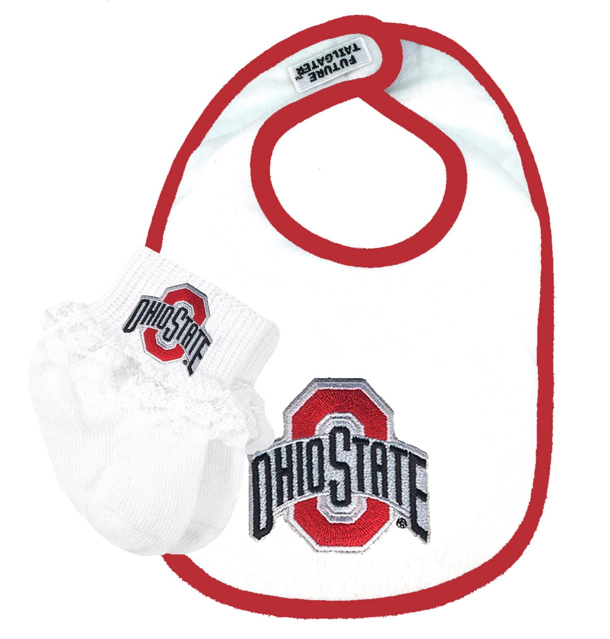 Future Tailgater Ohio State Buckeyes Gotcha Covered Baby Set with Lace