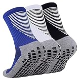[NANOOER] 3足組 スポーツソックス サッカー ソックス 中厚手 滑り止め靴下 メンズ レディース トレーニング バスケットボール テニス バドミントン バレーボー 登山 自転車 23-27cm