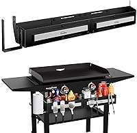 Vista 1 de Organizador frontal de plancha para planchas Blackstone de 28"/36", organizador de accesorios de plancha de gran capacidad para Blackstone