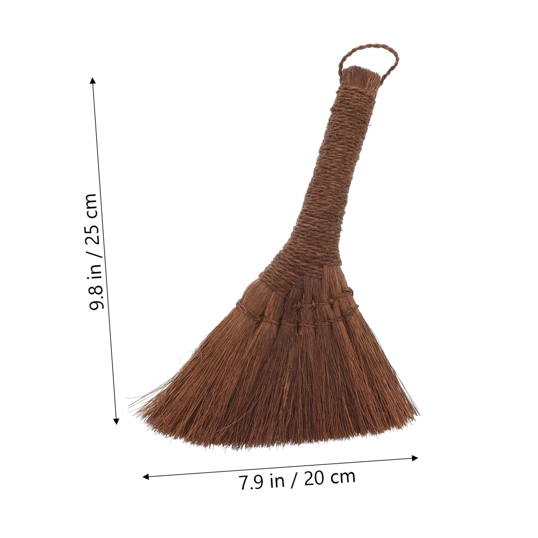 HOODANCOS Straw Brooms for Sweeping Multi-Functional Cleaning Brush Small Broom for Home Use Natural Palm Broom Tool